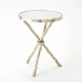 Twig Table Brass/White Marble