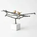 Nesting Birds Sculpture Gold Leaf
