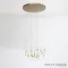 Leo Chandelier 20 Drop Round Satin Bras