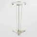 French Moderne Side Table Nickel