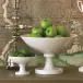 White Grand Pedestal Bowl Large
