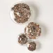 Glass Wall Mushrooms Metallic (Set of 4 )