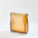 Soft Rectangle Vase Dark Amber