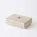 Posh Box Parchment Suede Small