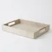 Posh Tray Parchment Suede Large