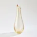 Tall Slant Vase Gold Leaf