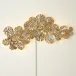 Fiddle Fig Lighted Wall Decor Brass