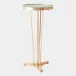 French Moderne Antique Brass Side Table