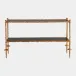 Othello Black Granite Gold Chiseled Console