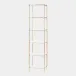 Arbor Brass/White Marble Etagere