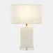 Catalina Alabaster/Brass Rectangular Table Lamp