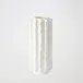 Vibrational Matte White Frilled Vase 17"H x 7"W x 7"D