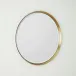 Hudson Brass Round Mirror 32"H x 32"W x 2"D