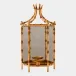 Bamboo Gold Leaf Wall Lantern
