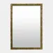 Bamboo Framed Gold Leaf Rectangular Mirror