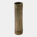 Bamboo Faux Brass Candle Holders 15"H x 4"W x 4"D