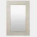Manta Ivory Shagreen Rectangular Mirror