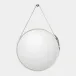 Saddle Silver Round Mirror