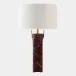 Rory Red Marble Column Lamp