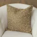 Golden Beaded Pillow