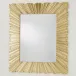 Linenfold Mirror Brass Large