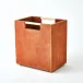 Posh Wastebasket - Rust Suede