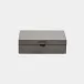 Edwin Dark Gray Marbled Leather D Ring Box