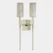 Golino Nickel Fluted Double Sconce