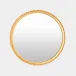 Ball Bearing Gold Leaf Round Mirror 40"H x 40"W x 2"D