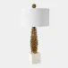 Pinecone Brass Table Lamp