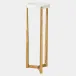 Laura Antique Gold Marble Disk Table