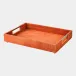 Posh Rust Suede Tray Large