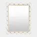 Les Vagues Brass Rectangular Mirror