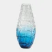 Ombre Blue Grid Vase Large