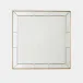Claus Brushed Brass Stud Square Mirror