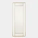 Block Framed Brass Rectangular Mirror