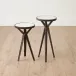 Gamgee Antique Bronze Round Drink Table