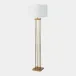 Four Pillar Satin Brass Floor Lamp