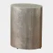 Arwen Antique Nickel Texture Drum Table Large
