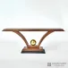 Colby Console - Walnut/Brass