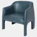 Bradford Navy Leather Chair