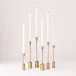 Tapers Brass, Set of 6