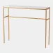 Shadrach Gold Leaf Cut Iron Console Table