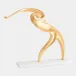 Backswing Abstract Gold Leaf Sculpture