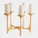 Gathered Gold Leaf Candleholder