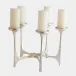 Gathered Silver Leaf Candleholder