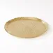 Hammered Round Tray Brass