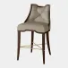 Logan Walnut/Gray Leather Counter Stool