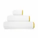 Portobello White/Mustard Bath Towels