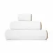 Portobello White/Stone Washcloth 12" x 12"